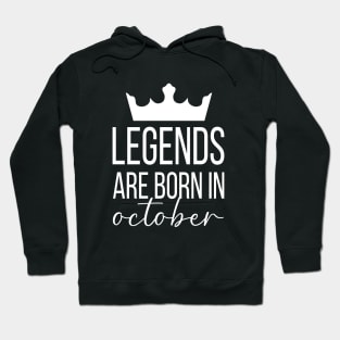 Legends Are Born In October, October Birthday Shirt, Birthday Gift, Gift For Libra And Scorpio Legends, Gift For October Born, Unisex Shirts Hoodie